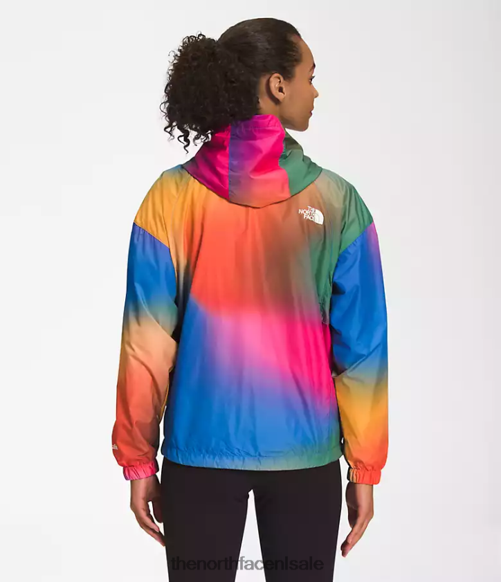 vrouwen hydrenaline jas 2000-25\\ lengte The North Face P464ZN675 kleding super sonische blauwe gradiëntprint